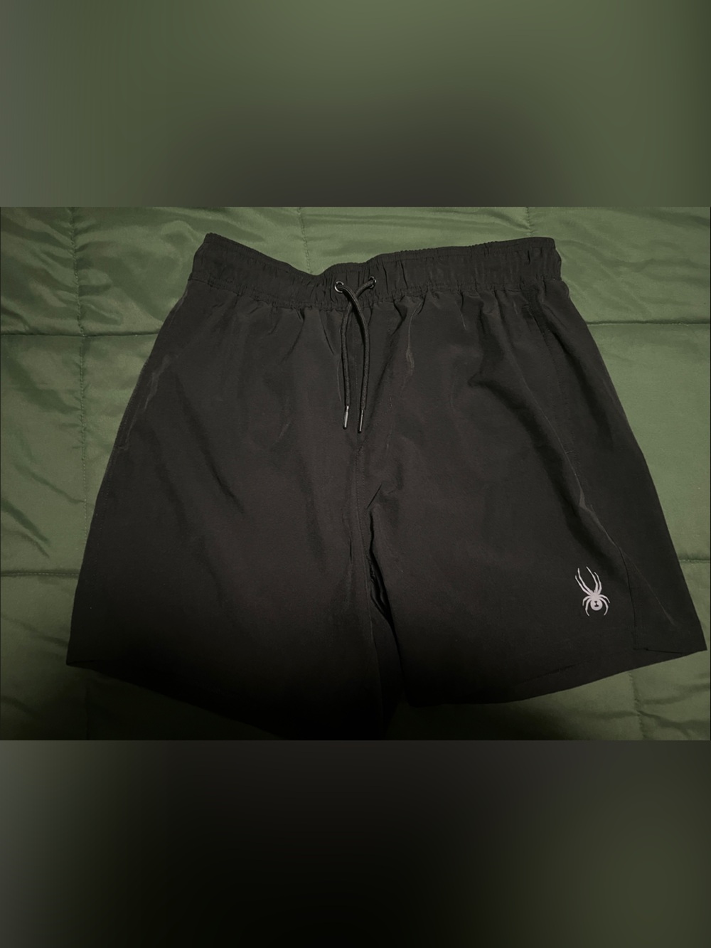 Spyder Men's Black Swim Shorts with Logo